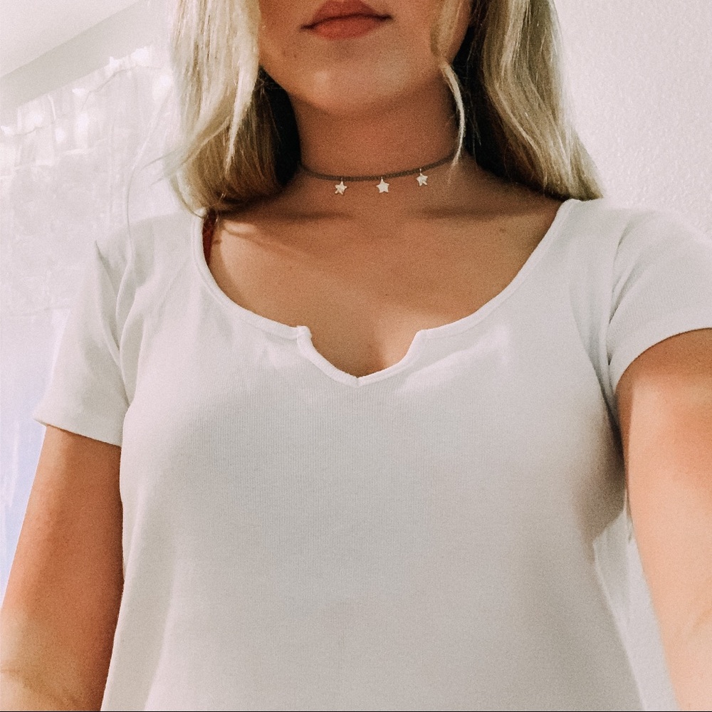 Brandy Melville (J. Galt) White Tee